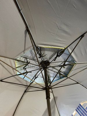 Зонт пляжный двухслойный 2.2м (наклоняется)