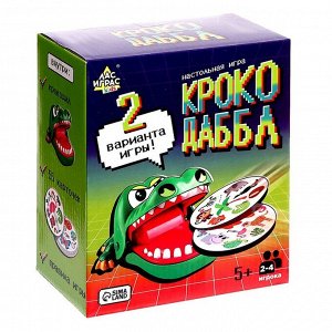 Настольная игра для детей на реакцию «Крокодаббл», 2-4 игрока, 5+