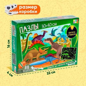 Puzzle Time Пазлы светящиеся «Земля до начала времён», 88 деталей