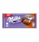 Шоколад Милка Орео Брауни / Молочный шоколад Milka Oreo Brownie 100 гр
