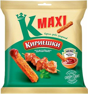 Кириешки Maxi Сухарики со вкусом "Шашлык" и с кетчупом Heinz 75 г