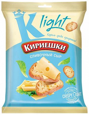 Кириешки Light Сухарики со вкусом сливочного сыра 80 г