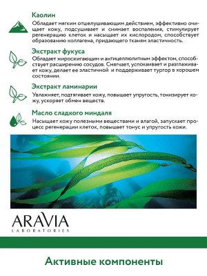 Антицеллюлитное обёртывание с глиной и морскими водорослями Seaweed Shaping Mask, 300 мл