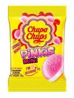 Мармелад со вкусом клубники Chupa Chups Pinkis Strawberry 24 гр