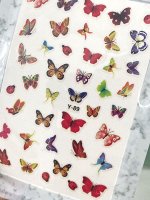 Наклейки для ногтей бабочки №Y89