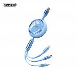 Кабель зарядки медуза (Iphone+TYPE-C+Micro USB)  Remax