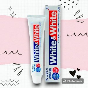 Зубная паста Lion White & White с отбеливающим эффектом 150 мл