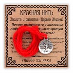 Красная нить из Иерусалима  с амулетом
