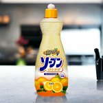 Средство для мытья посуды (гель) KANEYO Сладкий Апельсин 600мл. Япония