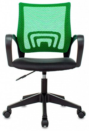 Кресло Бюрократ CH-695NLT, обивка: сетка/ткань, цвет: зеленый/черный TW-11
