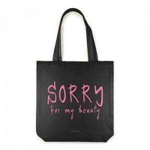 Сумка-шоппер 34х36 см BLACK "SORRY" 16-004-02/13 Bruno Visconti