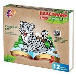 Пластилин  12цв 180 гр. &quot;ZOO&quot; без стека 29С 1722-08 Луч