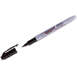 Маркер перманентный 1мм "Multi Marker Super Slim" черный, пулевидный P-505F Crown