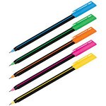 Ручка шариковая 0.7мм &quot;Stick Soft Touch&quot; синяя, корпус ассорти 19700/50BX Luxor