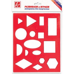 Трафарет "ГЕОМЕТРИЧЕСКИЕ ФИГУРЫ №1" 12С 836-08 Луч
