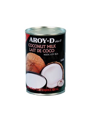 Молоко кокосовое 50% (жирность 17-19%), жест. банка, Aroy-d, 0,4л