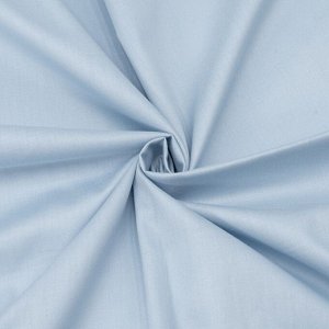 Ткань на отрез твил-сатин гладкокрашеный 220 см 38002 цвет голубой