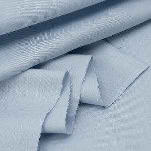 Ткань на отрез твил-сатин гладкокрашеный 220 см 38002 цвет голубой