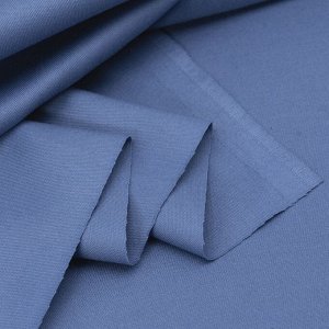 Ткань на отрез твил-сатин гладкокрашеный 220 см 38011 цвет синий