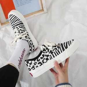 Кеды женские с принтом
