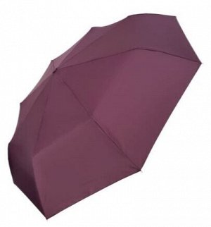 Зонт женский однотонный автомат облегченный цвет Баклажановый (DINIYA)
