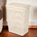 КОРЗИНА ДЛЯ БЕЛЬЯ 50Л, 420Х310Х560 ММ (бежевый)