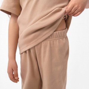 Костюм детский (футболка, брюки) KAFTAN, 36 (134-140 см), бежевый