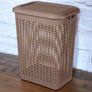 КОРЗИНА ДЛЯ БЕЛЬЯ 50Л, 420Х310Х560 ММ (коричневый)