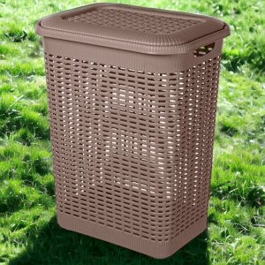 КОРЗИНА ДЛЯ БЕЛЬЯ 50Л, 420Х310Х560 ММ (коричневый)