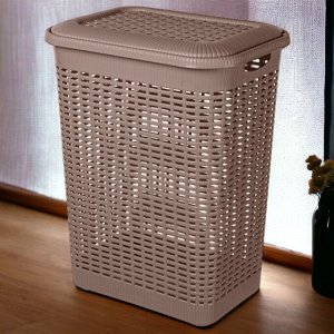 КОРЗИНА ДЛЯ БЕЛЬЯ 50Л, 420Х310Х560 ММ (коричневый)