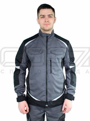 Куртка рабочая "Brodeks KS 202" цв.серый/чёрный тк.смесовая в Москве