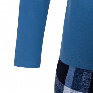 Комплект домашний мужской (фуфайка/брюки), цвет индиго