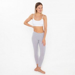 Легинсы спортивные женские Tusi, серые меланж