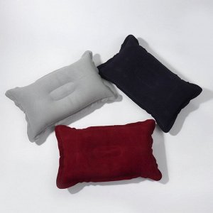 Подушка дорожная, надувная, 46 x 29 см, цвет МИКС