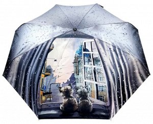 Зонт женский автомат ОКНА цвет Серый (DINIYA)