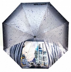 Зонт женский автомат ОКНА цвет Серый (DINIYA)
