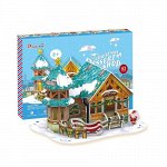 Рождественский домик 3 ( с подсветкой )