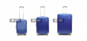 Пластиковый чемодан S Цвет: Темно-синий