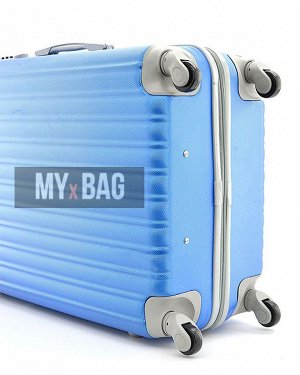 Пластиковый чемодан S Цвет: Голубой