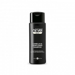 Nirvel, Шампунь для окрашенных волос с экстрактами Камелии и Подсолнечника, Camelia & Sunflower, 250 мл