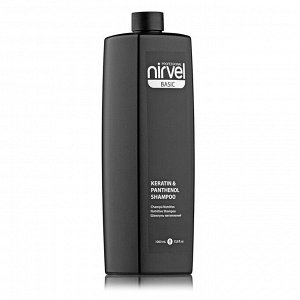 Nirvel, Питательный шампунь с кератином и пантенолом, KERATIN & PANTHENOL  SHAMPOO, 1000 мл