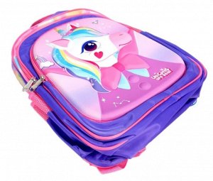 Рюкзак школьный детский для девочки цвет Сиреневый