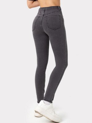 Брюки женские джинсовые jeggins в сером оттенке