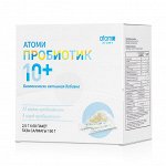 Атоми Пробиотик 10+, 1 стик (2,5 гр), смесь из 12 видов лактобактерий с разными функциями