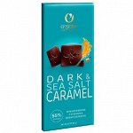 «OZera», горький шоколад Dark&amp;Sea salt caramel, 90 г