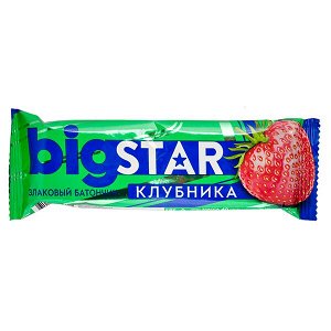 Батончик злаковый BIG STAR клубника 40 г
