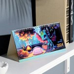 Календарь настольный, домик &quot;Символ года&quot; 2024 год, с курсором, кружка, 22х10,5 см