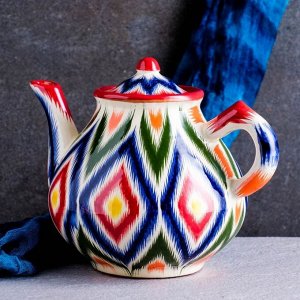 Чайник заварочный Риштанская Керамика «Атлас», 1.6 л, разноцветный