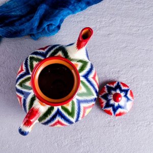 Чайник заварочный Риштанская Керамика «Атлас», 1.6 л, разноцветный
