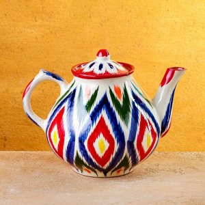 Чайник заварочный Риштанская Керамика «Атлас», 1.6 л, разноцветный